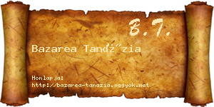 Bazarea Tanázia névjegykártya